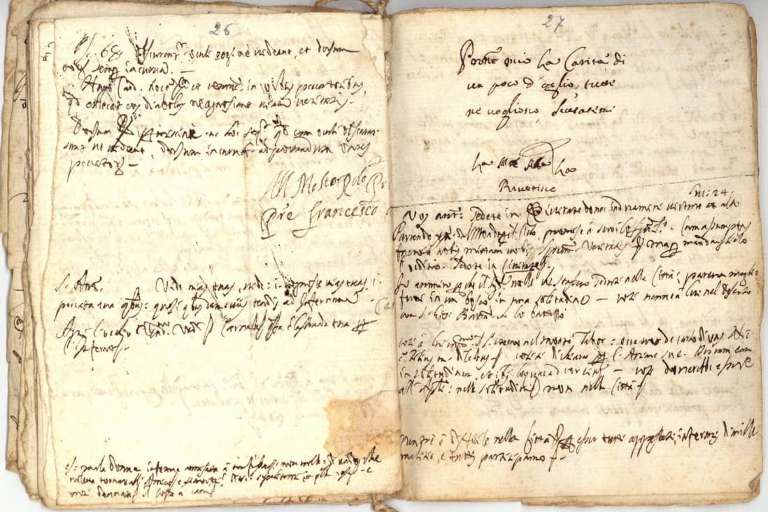 Lettera del gesuita San Francesco de Geronimo - Archivio Storico della Provincia Euro-Mediterranea della Compagnia di Gesù