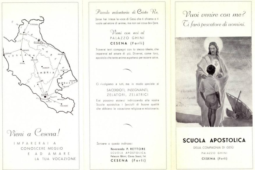 Leaflet for a Jesuit apostolic school