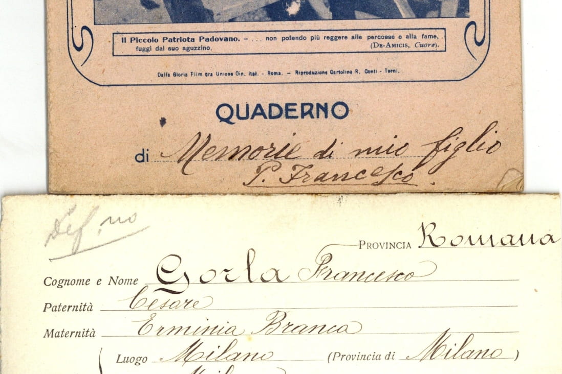 Quaderno della madre di un gesuita contenente memorie sulla vita del figlio