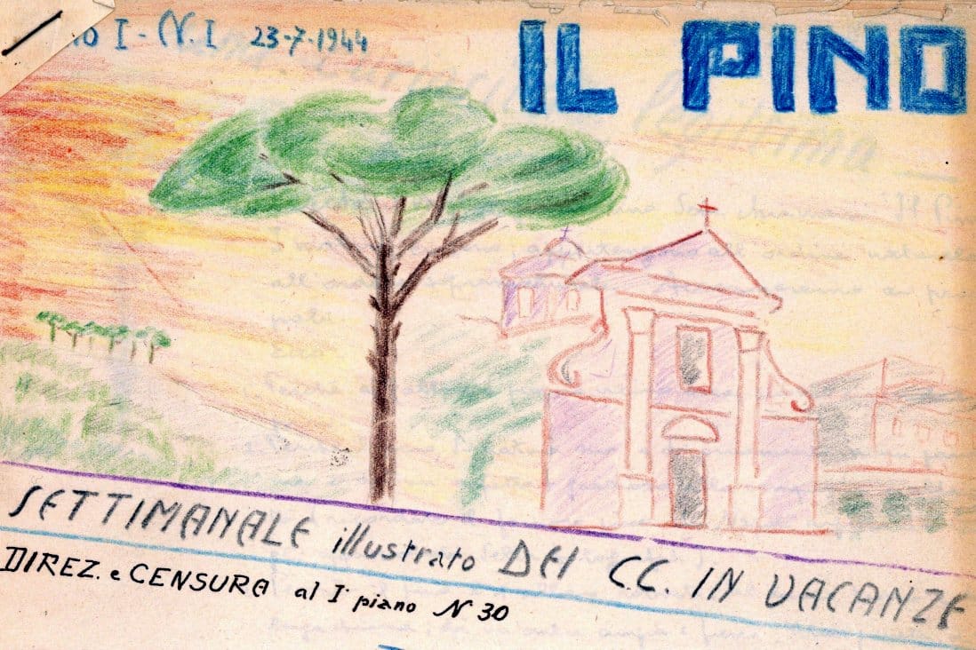 Cover of the Jesuits novices' magazine 'Il Pino' - Historical Archives - Jesuits, Euro-Mediterranean Province