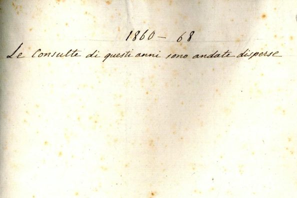 Notes on gaps in the consults of the Neapolitan Province 1861-1868 - Historical Archives - Jesuits, Euro-Mediterranean Province
